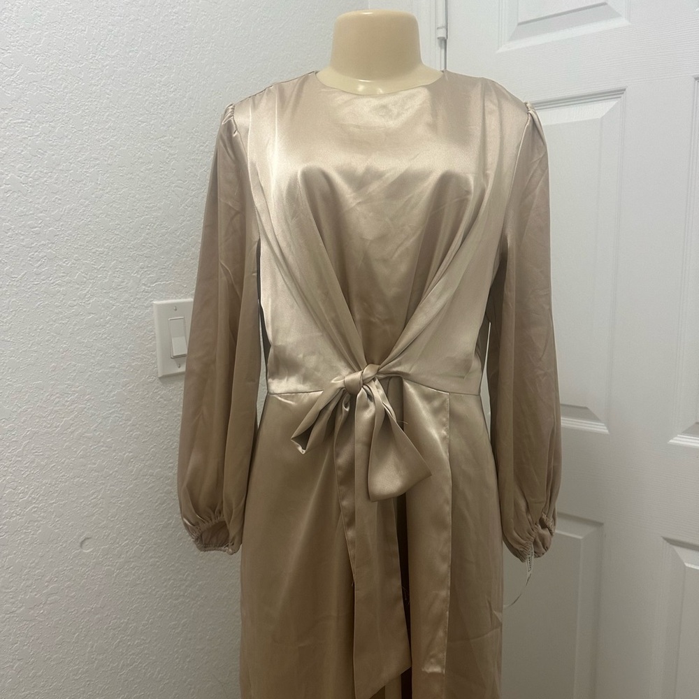 Juliana Veiled Collection Modest Tie Long Sleeve Women’s XL Juliett Gown Dusty - Picture 3 of 14